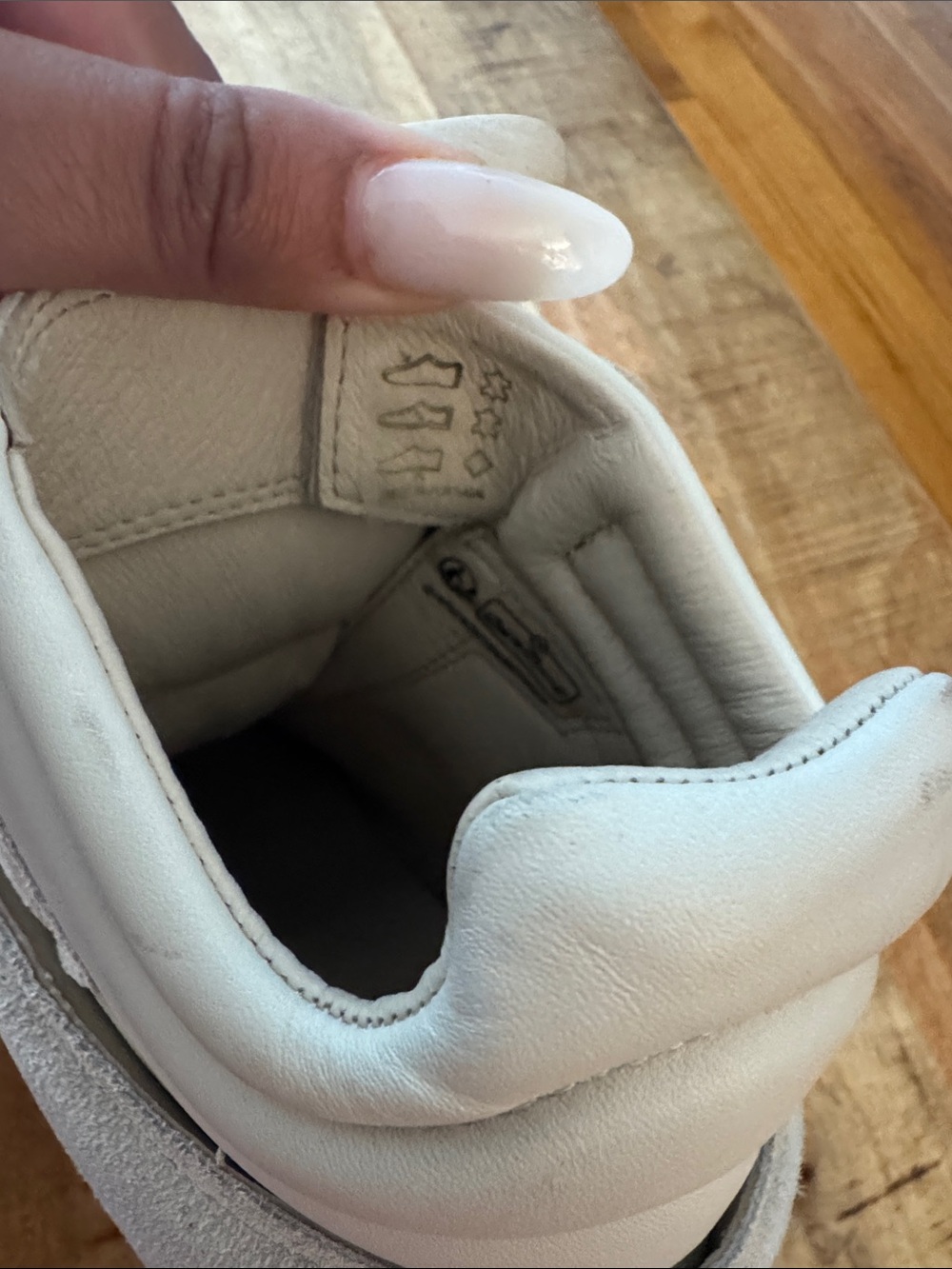 Isabel Marant Balskee White , Gray and Cream 50 MM High-Top Wedge Sneakers - Picture 11 of 12